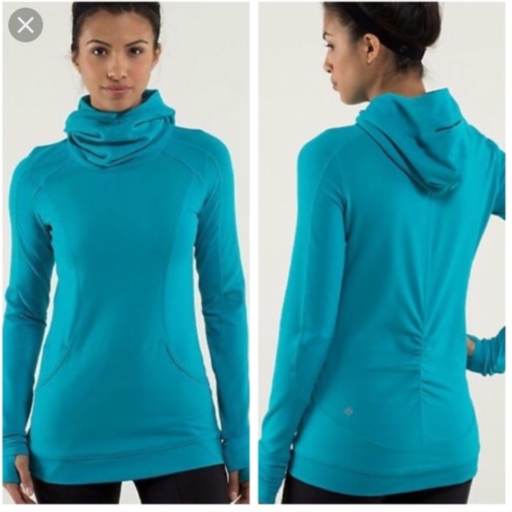 Lululemon Baserunner Hoodie 8 blue green